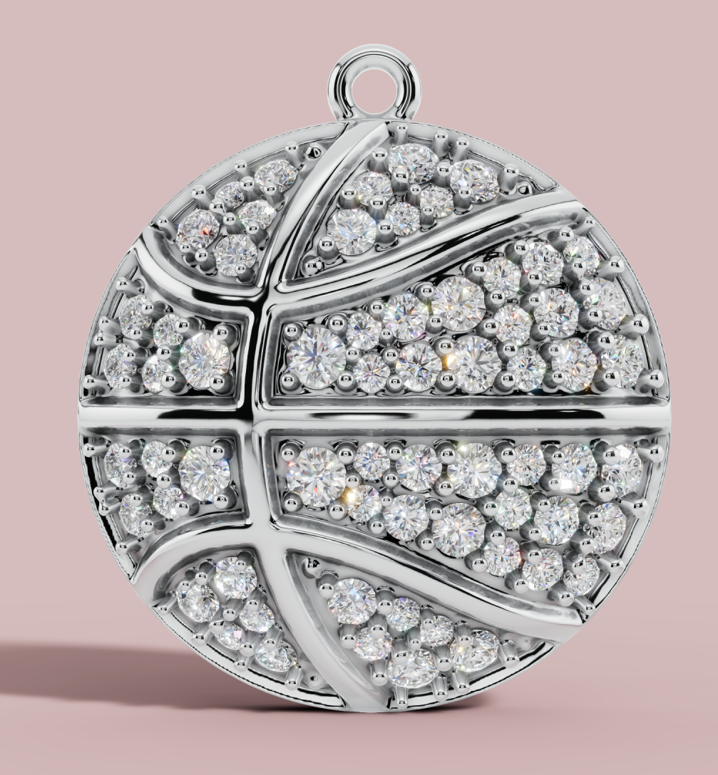 The Basketball Charm Pendant