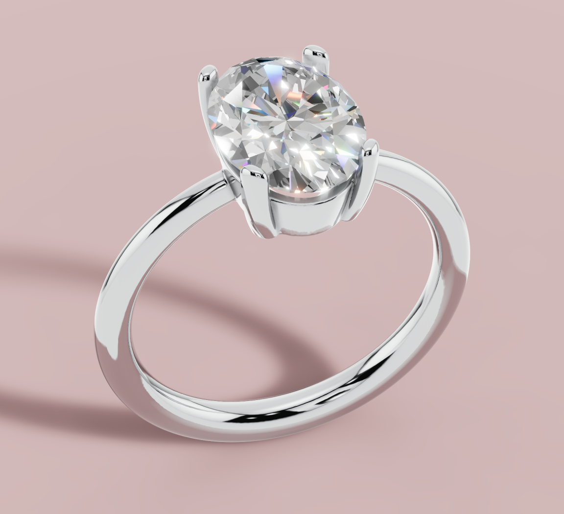 Elegant oval brilliance