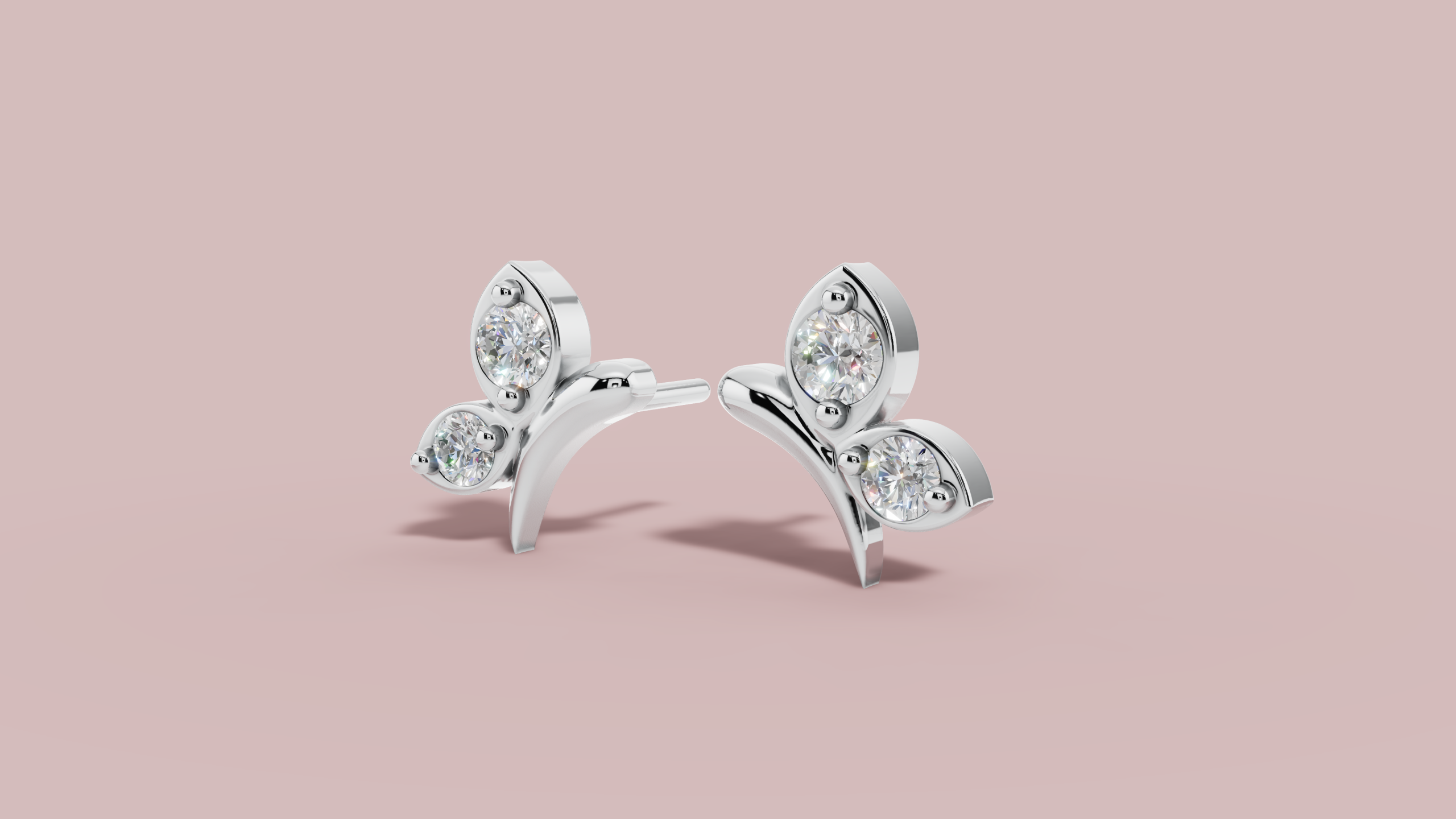 Papillon duo studs - Image 3