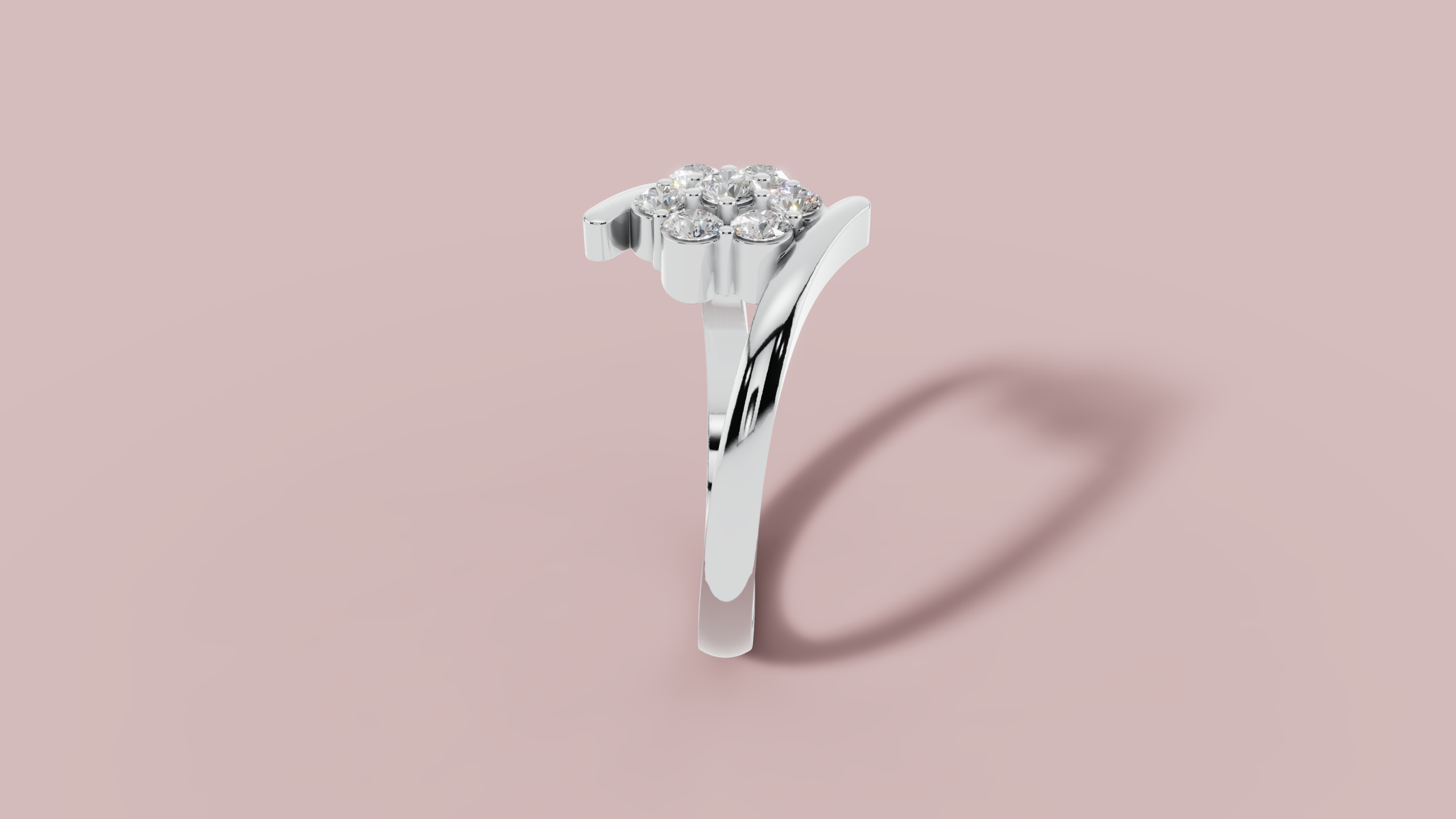 Sparkling cluster ring - Image 3