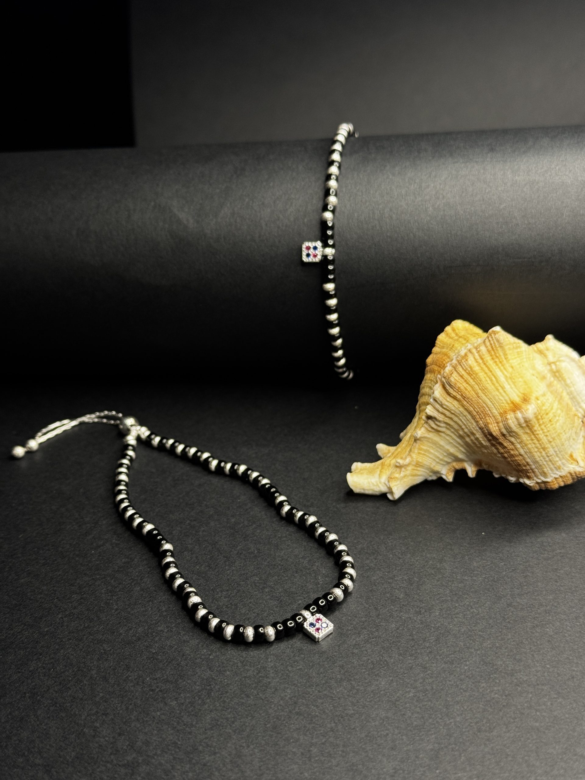 🔲Dual Charm Beaded Anklet🔲 - Image 2