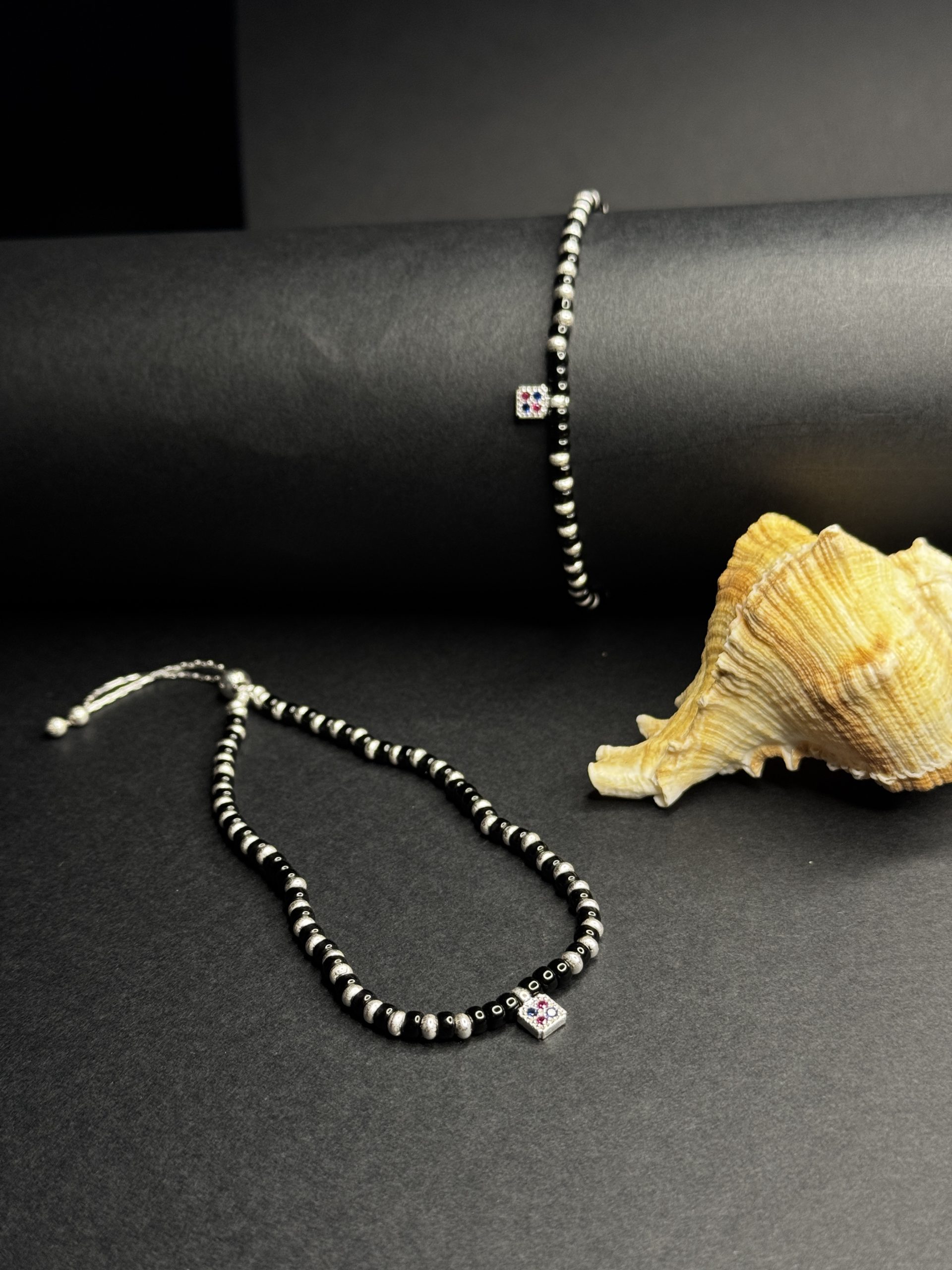 🔲Dual Charm Beaded Anklet🔲 - Image 3