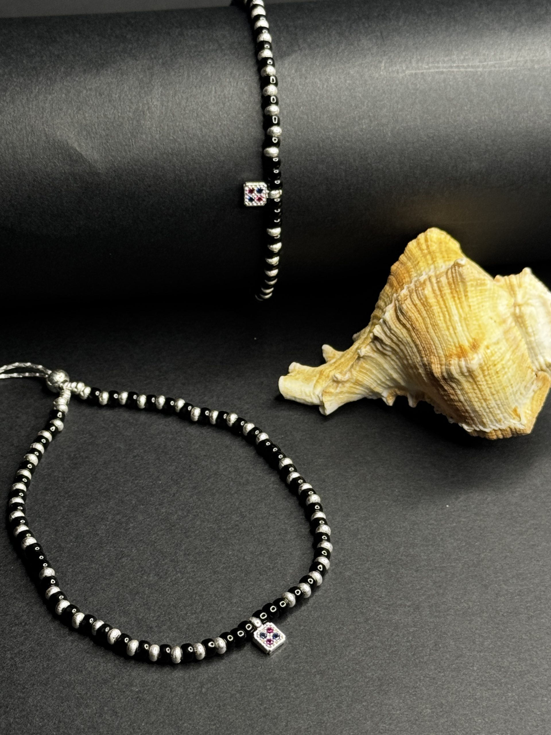 🔲Dual Charm Beaded Anklet🔲 - Image 4